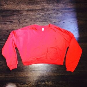 Cropped Crew Neck sweatshirt